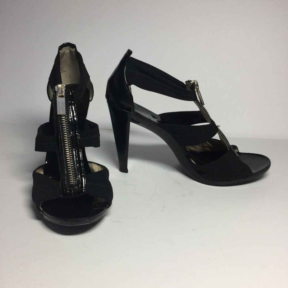 Michael Kors Luxury Black straps stiletto Sandals,Size 6.5